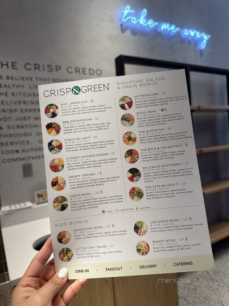 Crisp & Green - New York, NY menu_pic