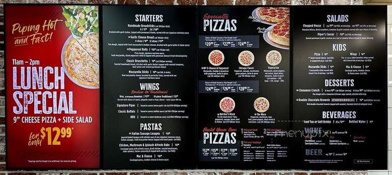 Peter Piper Pizzeria - Kansas City, MO menu_pic