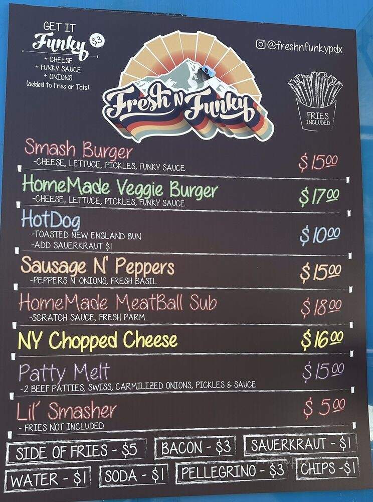 The Heist - Portland, OR menu_pic