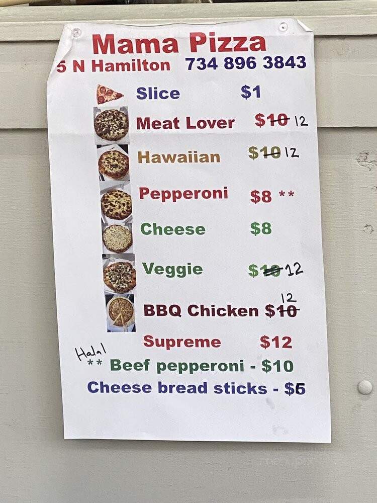 Mama Pizza - Ypsilanti, MI menu_pic