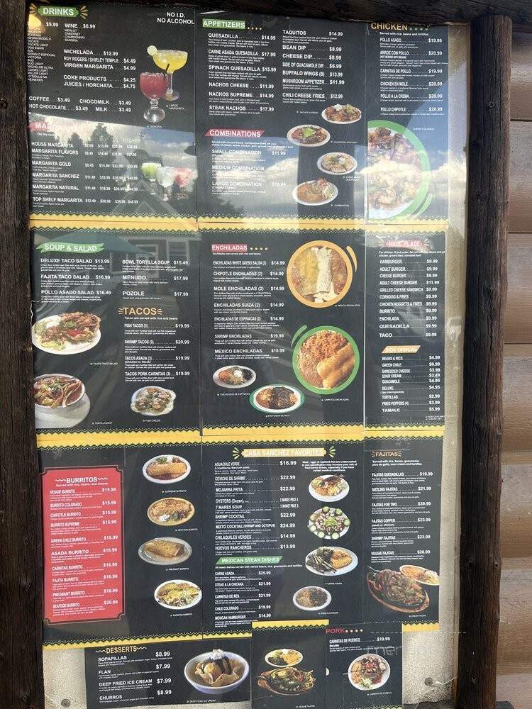 Casa Sanchez - Frisco, CO menu_pic