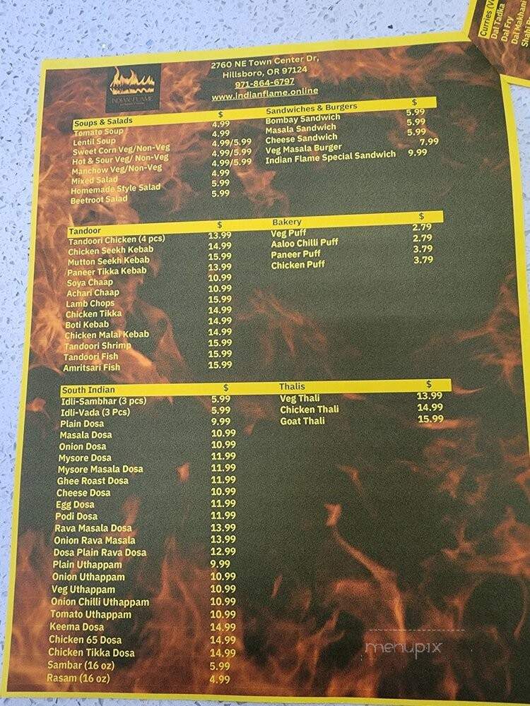 Indian Flame Authentic Cuisine - Hillsboro, OR
