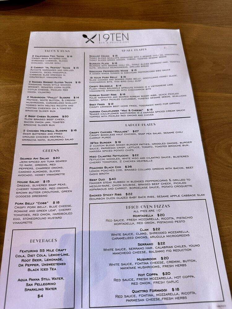 19Ten Bar & Provisions - Santa Rosa, CA