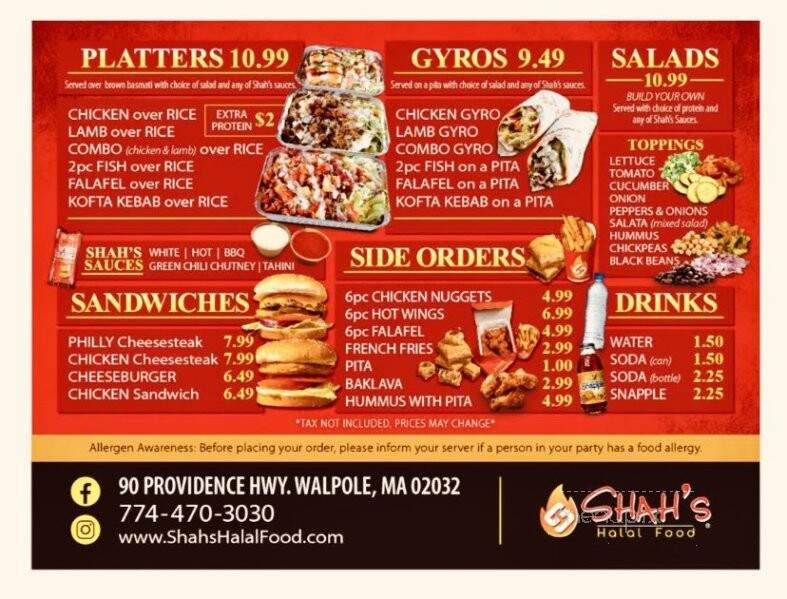 Shah's Halal Food - Walpole, MA