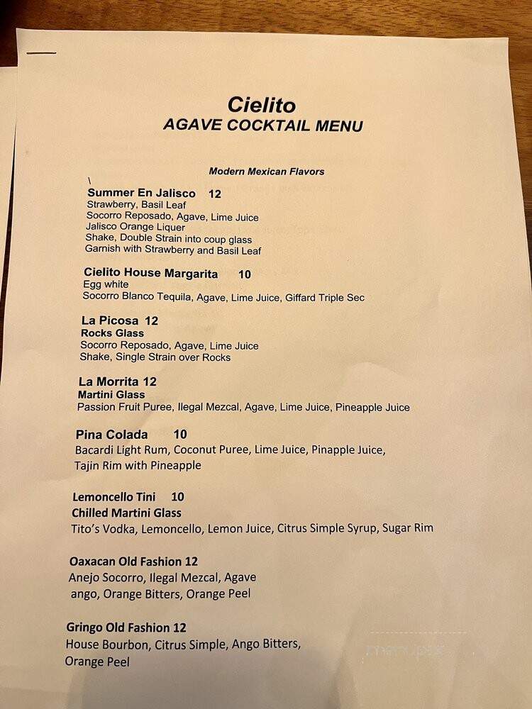 Cielito Mexican Flavors - Irving, TX