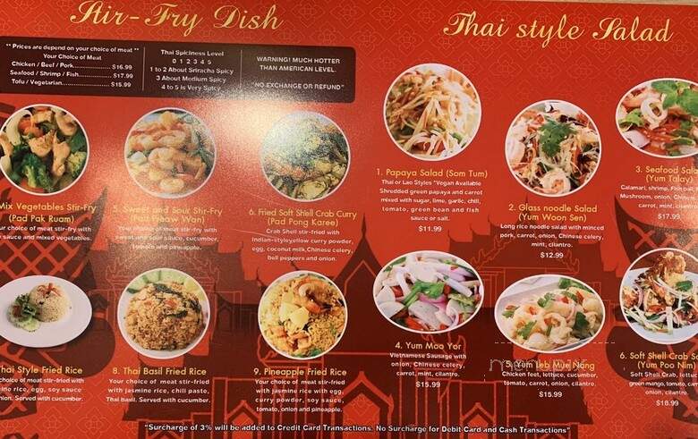 Siam City Thai Kitchen - Waipahu, HI menu_pic