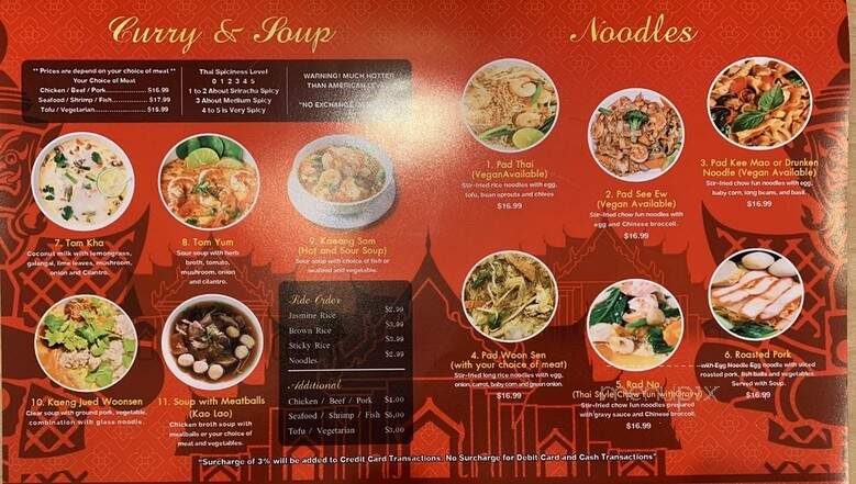 Siam City Thai Kitchen - Waipahu, HI menu_pic