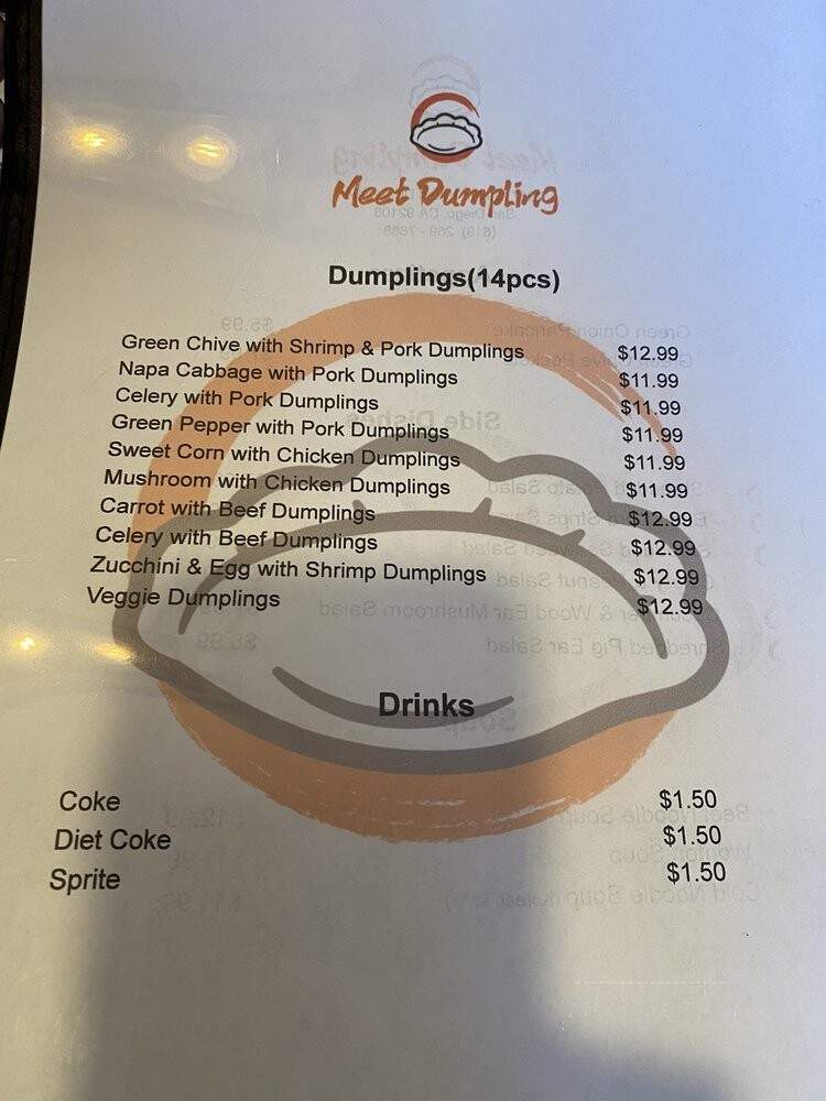 Meet Dumpling - San Diego, CA menu_pic