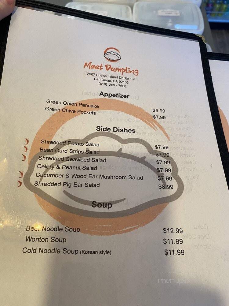 Meet Dumpling - San Diego, CA menu_pic