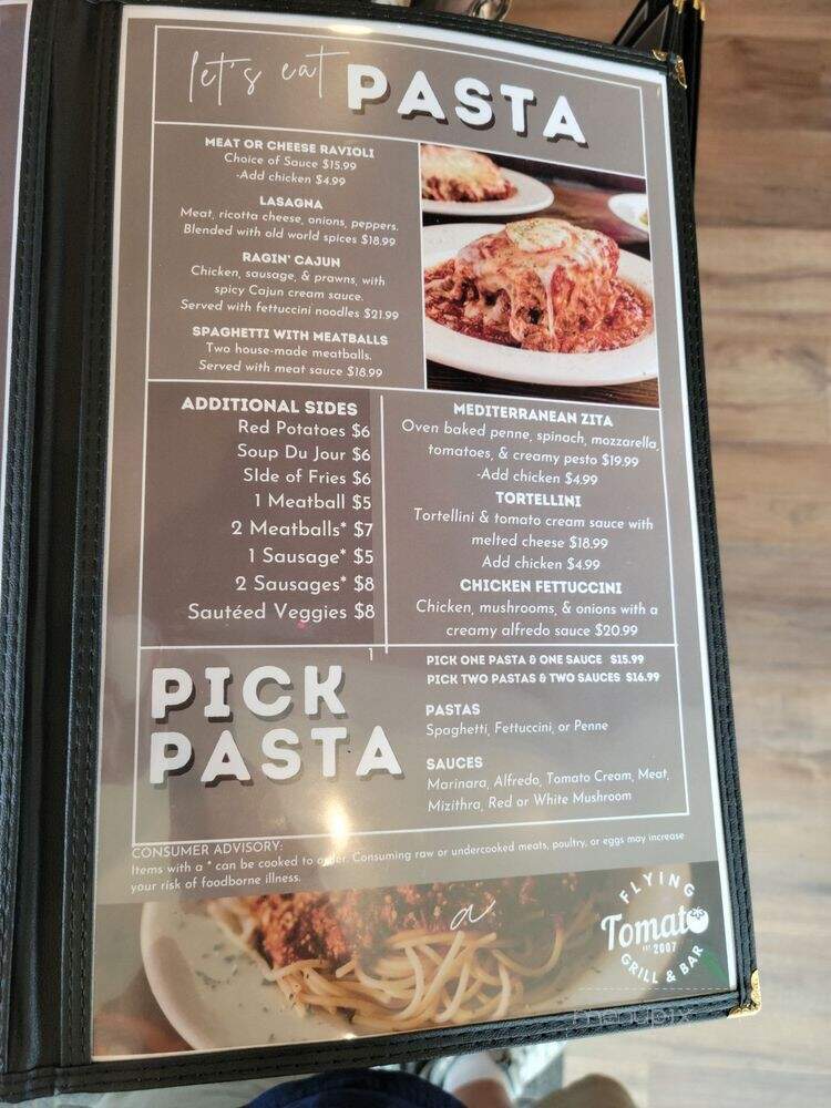 Flying Tomato Bar' and Grill - Spanaway, WA menu_pic