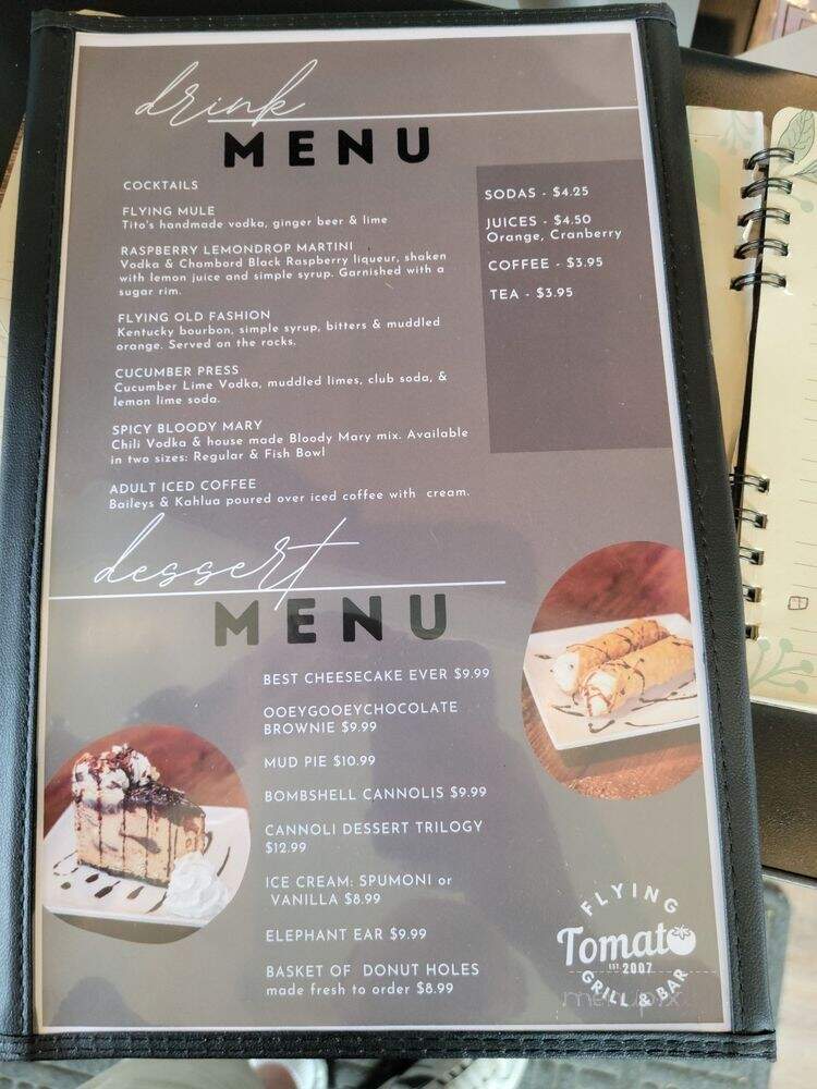 Flying Tomato Bar' and Grill - Spanaway, WA menu_pic
