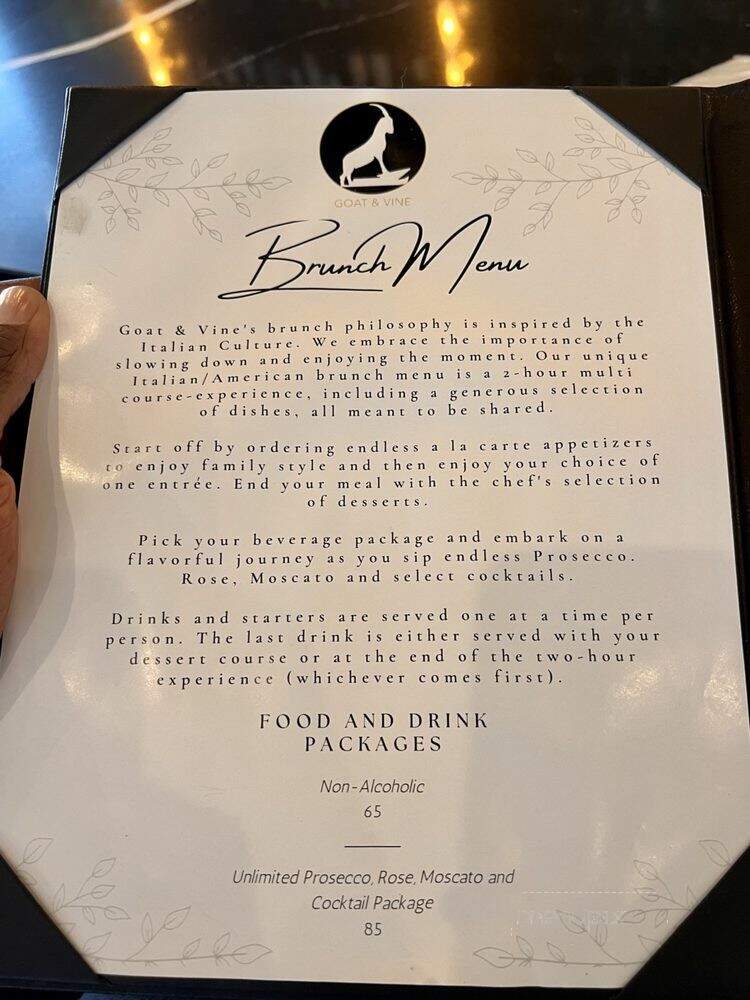 Goat' and Vine Restuarant + Winery - Allen, TX menu_pic