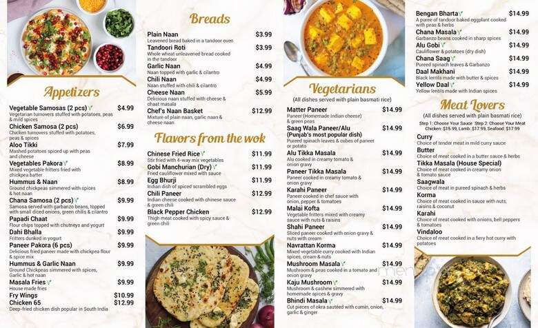 Tandoori Vibes - San Diego, CA menu_pic