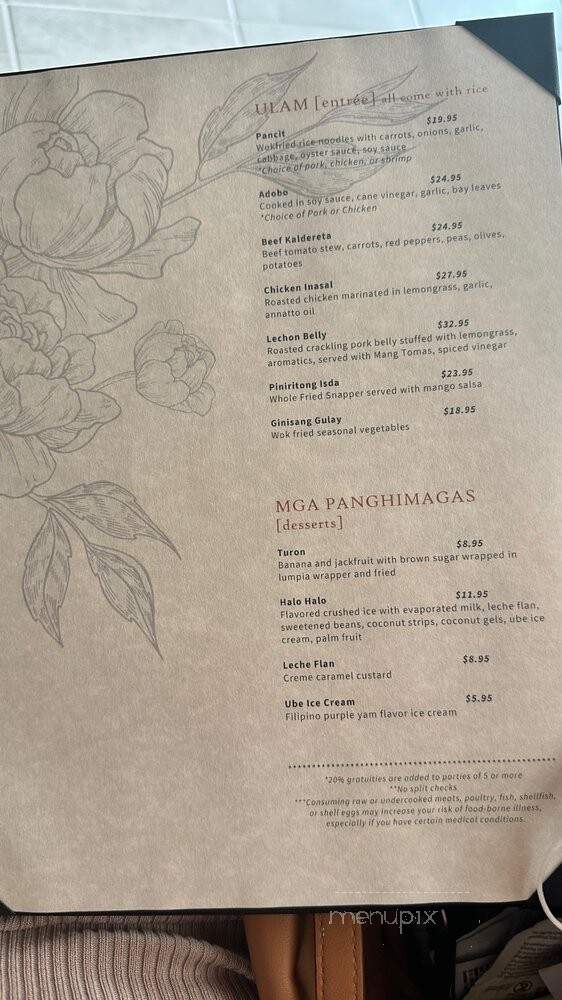 Lasang Pinoy - Annapolis, MD menu_pic