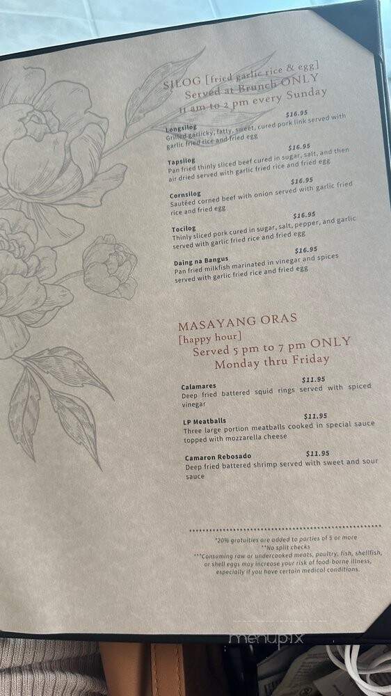 Lasang Pinoy - Annapolis, MD menu_pic