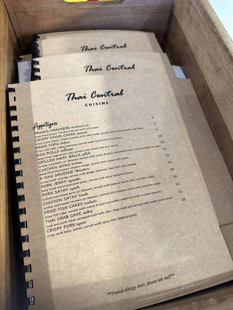 Thai Central Cuisine - Los Angeles, CA menu_pic