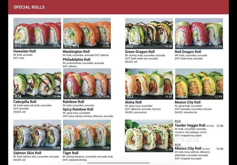 California Sushi and Teriyaki - Hermosa Beach, CA menu_pic