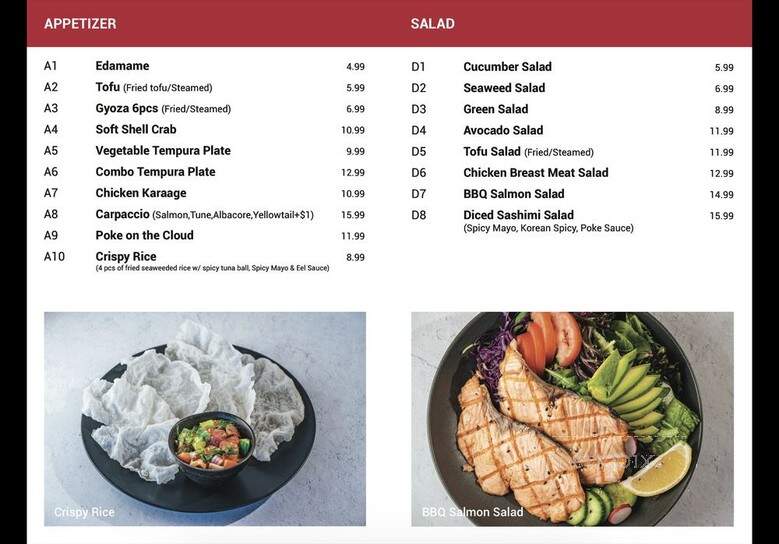 California Sushi and Teriyaki - Hermosa Beach, CA menu_pic