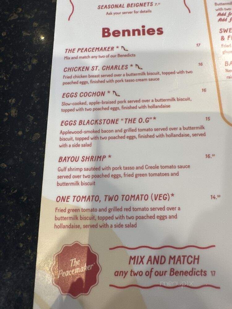 Ruby Sunshine - Charlotte, NC menu_pic