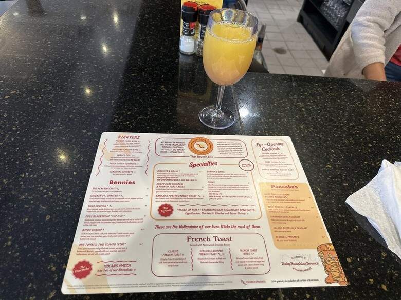 Ruby Sunshine - Charlotte, NC menu_pic