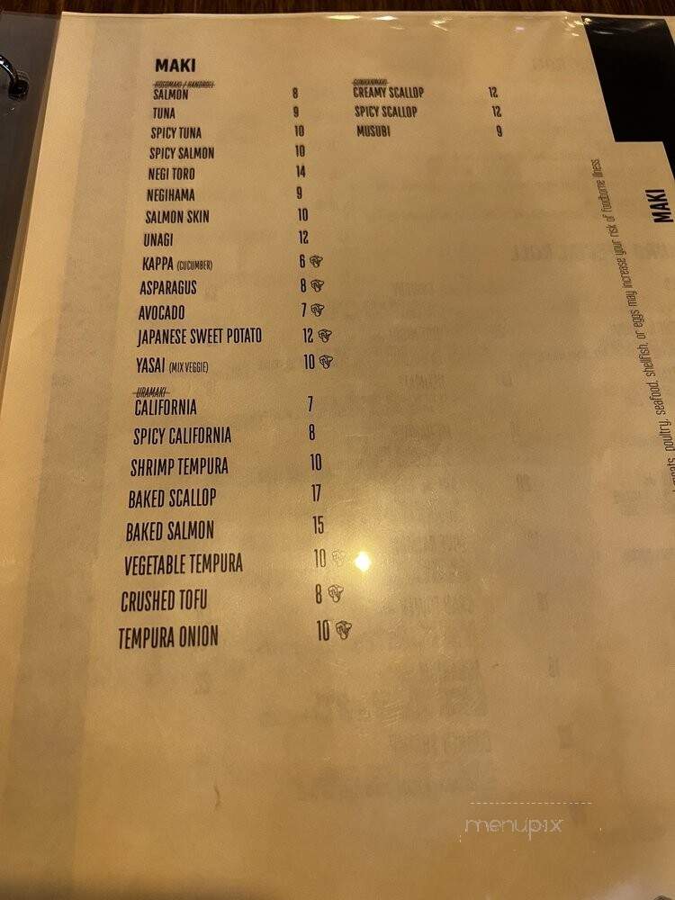 Kuro Sushi - Bellevue, WA menu_pic