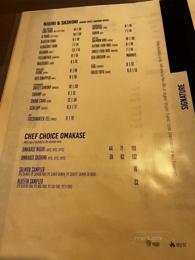 Kuro Sushi - Bellevue, WA menu_pic