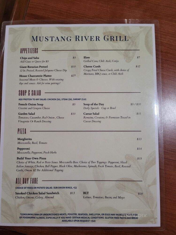 Mustang River Grill - Parks, AZ