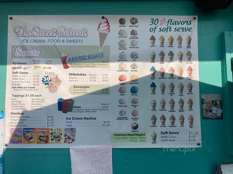The Sweet Retreat - Dayton, OH menu_pic