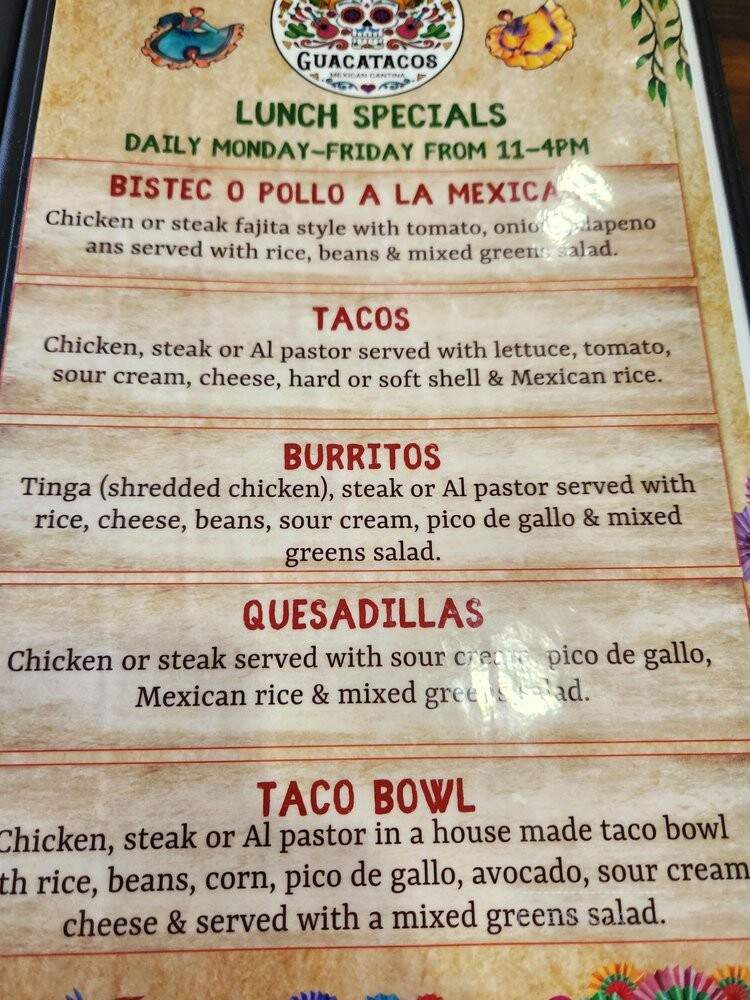 Guacatacos - Weston, FL menu_pic