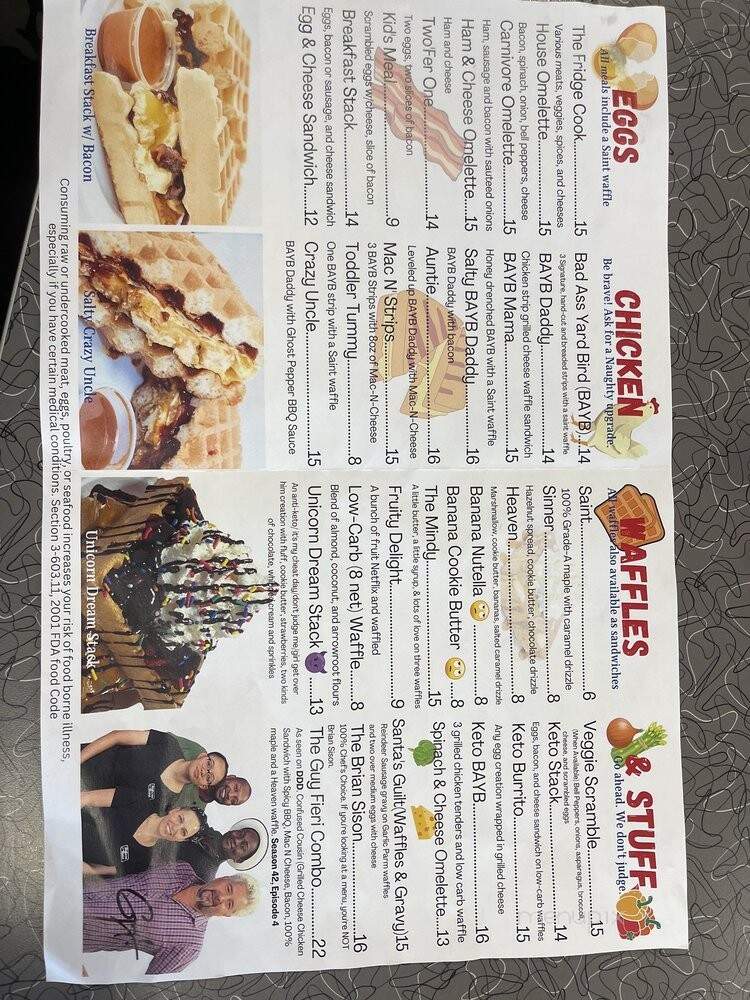 Waffles & Whatnot - Sanford, FL menu_pic