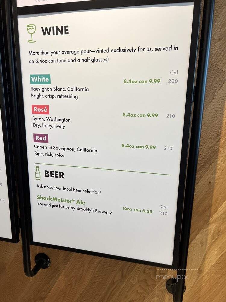 Shake Shack - Richmond, VA menu_pic
