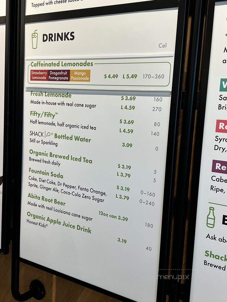 Shake Shack - Richmond, VA menu_pic