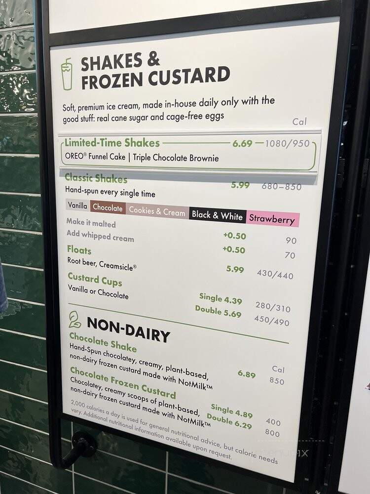 Shake Shack - Richmond, VA menu_pic