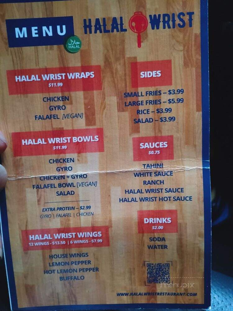 Halal Wrist - Washington, DC menu_pic