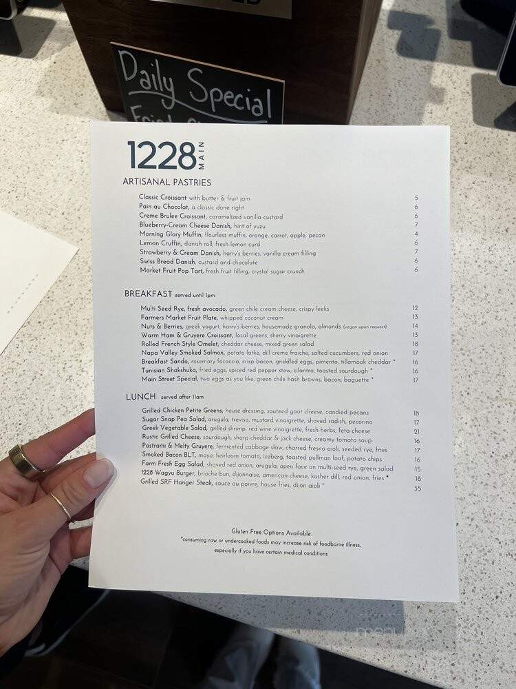 1228 Main - Las Vegas, NV menu_pic