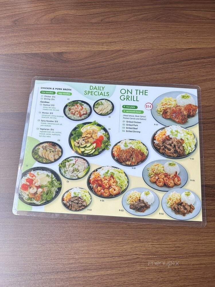 Pho - San Rafael, CA menu_pic