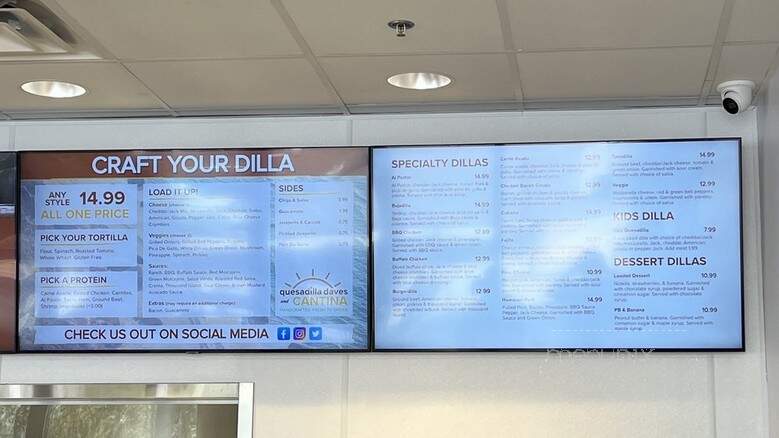 Quesadilla Daves & Cantina - Riverside, CA menu_pic