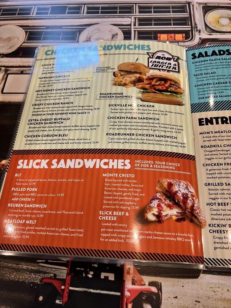 Sickies Garage Burgers & Brews - Irving, TX menu_pic