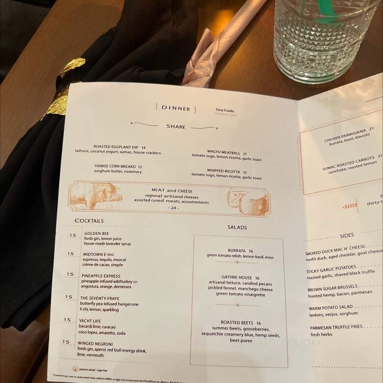 Gathre - Nashville, TN menu_pic