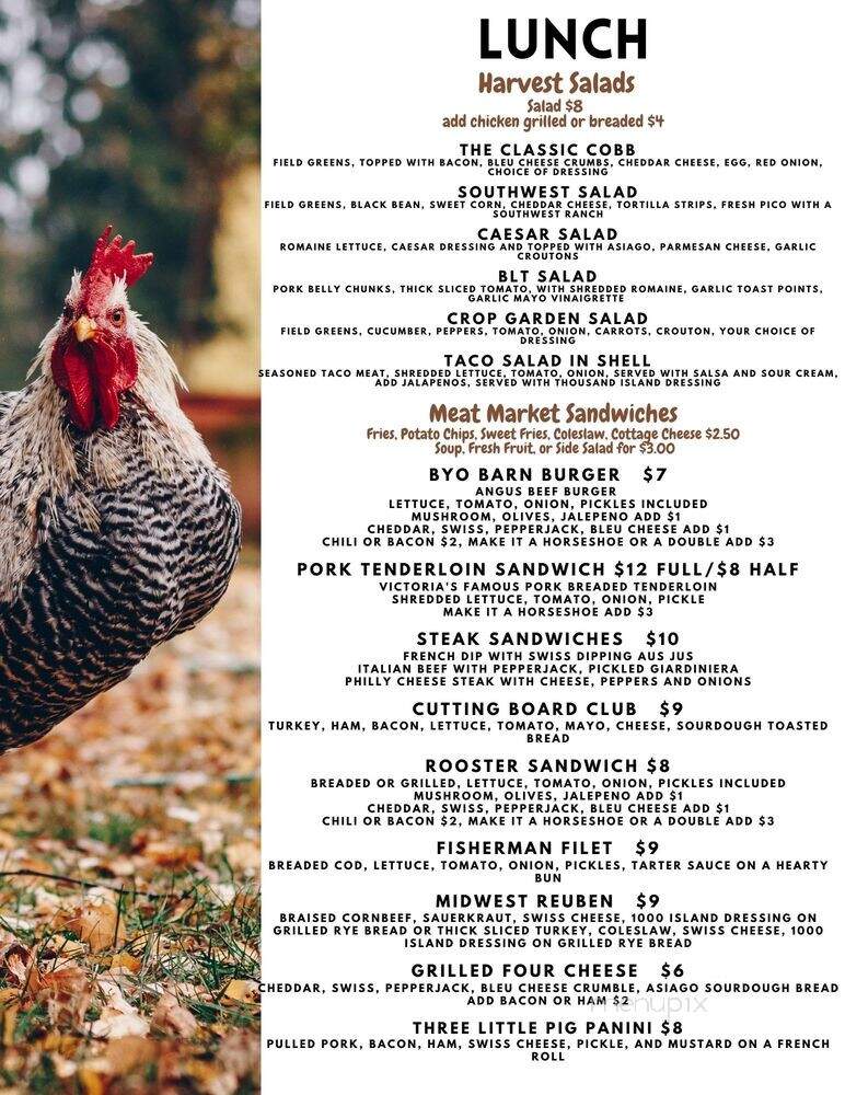 Wildey's Country Diner - Lacon, IL menu_pic