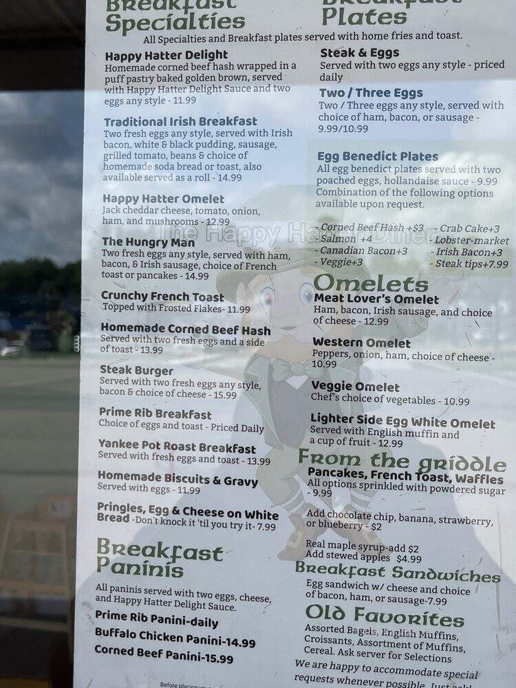 Happy Hatter Diner - Medway, MA menu_pic
