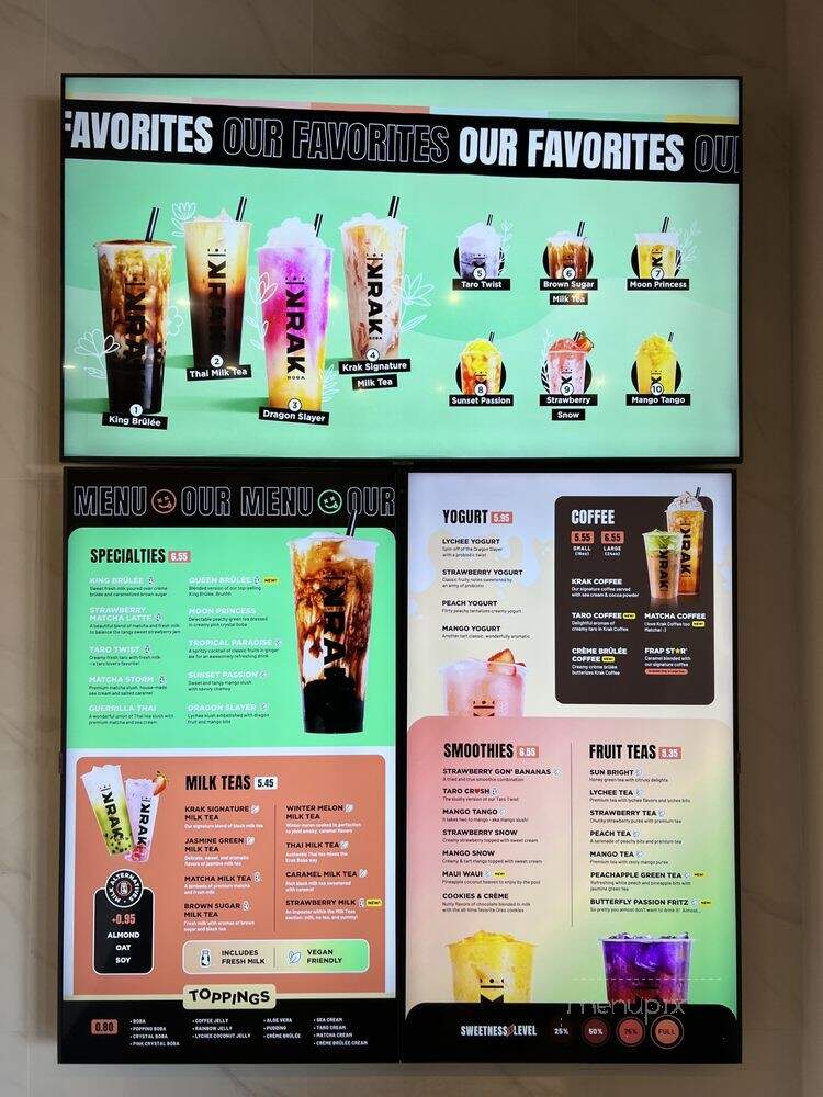 Krak Boba - Lake Forest, CA menu_pic