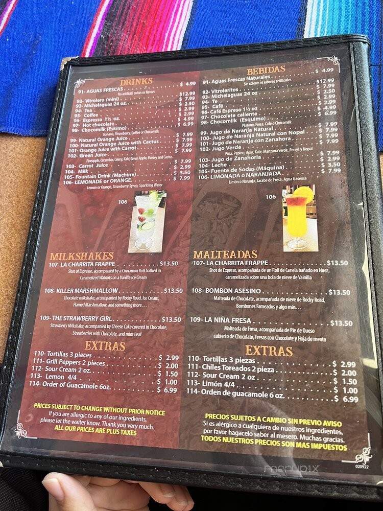 Birrieria la Charrita - Santa Maria, CA menu_pic
