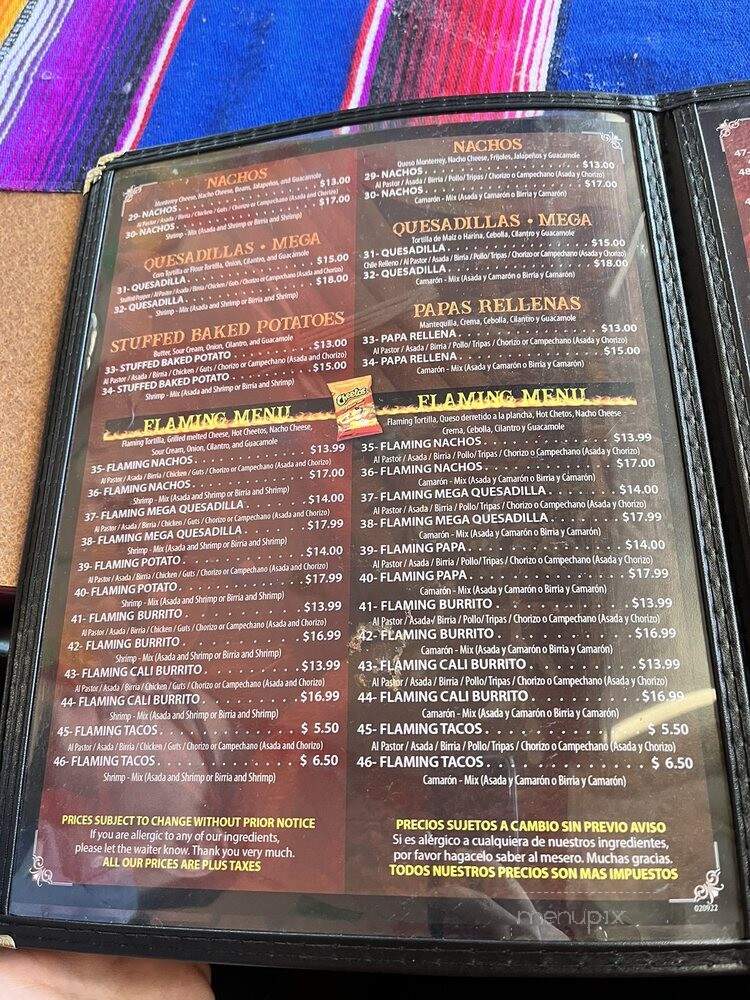 Birrieria la Charrita - Santa Maria, CA menu_pic