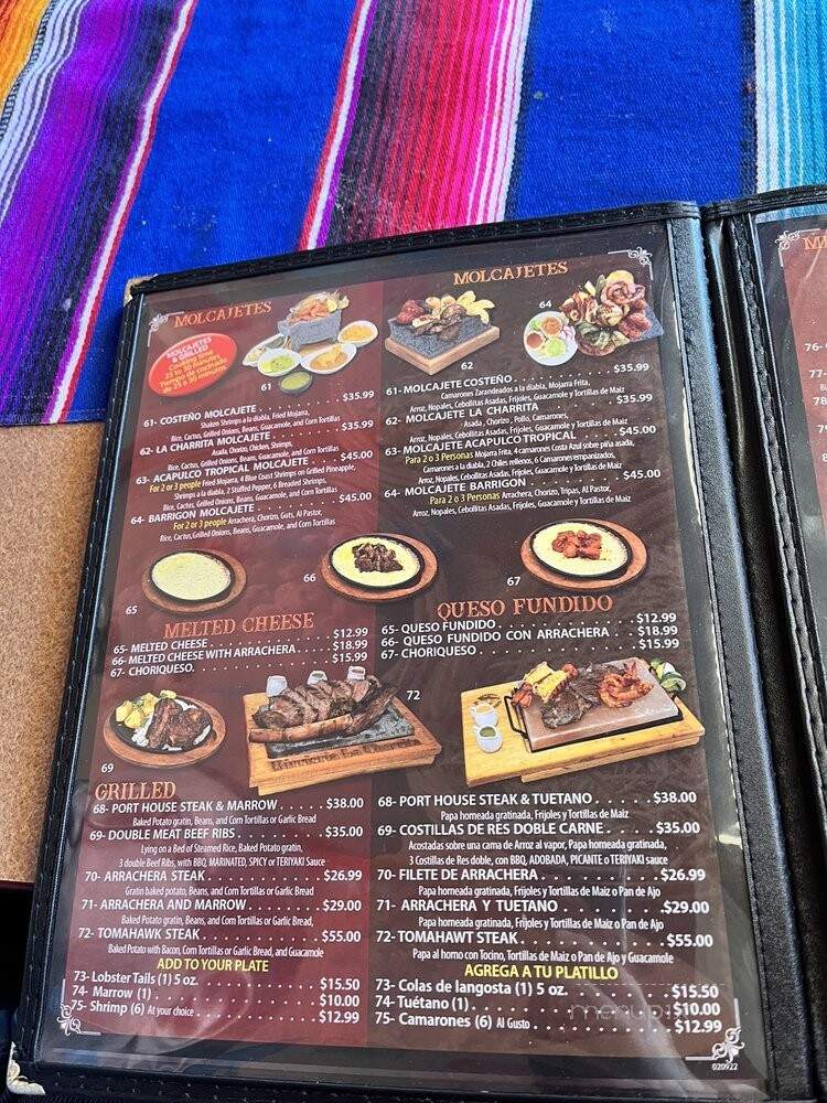 Birrieria la Charrita - Santa Maria, CA menu_pic