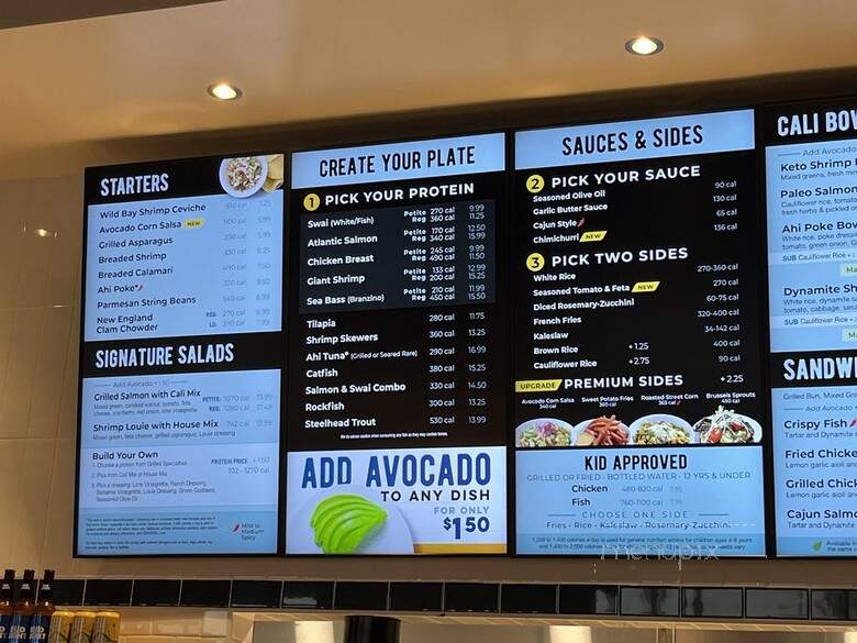 California Fish Grill - Rosemead, CA menu_pic