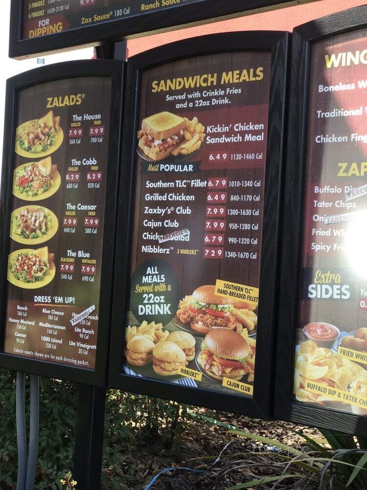 Zaxby's Chicken Fingers & Buffalo Wings - Seffner, FL menu_pic