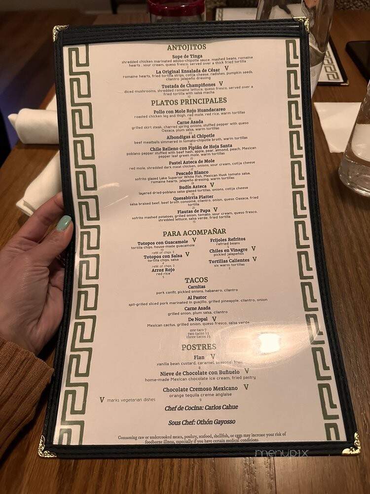 Fonda - Evanston, IL menu_pic