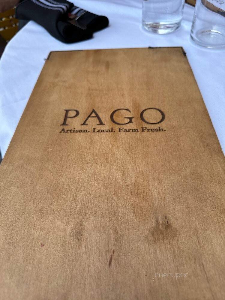 Pago On Main - Salt Lake City, UT menu_pic