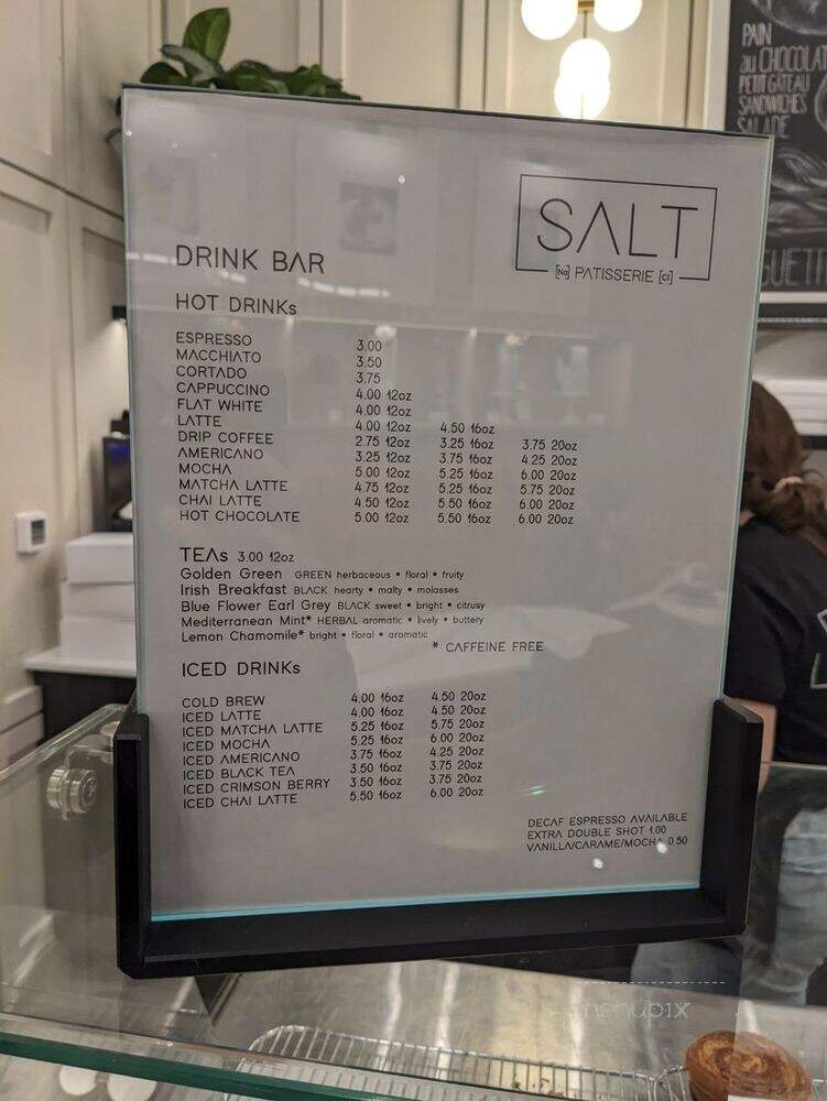 Salt Patisserie - Newton, MA menu_pic